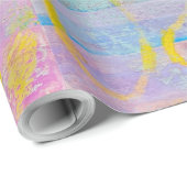 Getextureerde wikkelpapier beschilderde Waterverf Cadeaupapier (Rol Hoek)