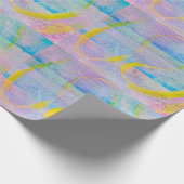 Getextureerde wikkelpapier beschilderde Waterverf Cadeaupapier (Hoek)