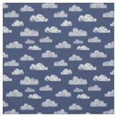 Getextureerde Wolken op donkerblauw Stof (Swatch)
