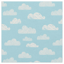 Getextureerde wolken op lichtblauw stof