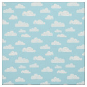 Getextureerde wolken op lichtblauw stof (Swatch)