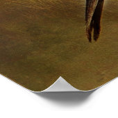 Getextureerde Yell0w Blackbird Framed Print (Hoek)