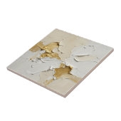 Getextuurd Goud Impasto Abstract Neutraal Tegeltje (Zijkant)
