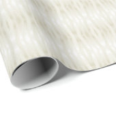 Getextuurd licht beige en wit edel cadeaupapier (Rol Hoek)