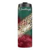 Getextuurd Patchwork Dierenprint Patroon Thermosbeker (Voorkant)