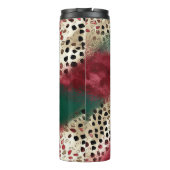 Getextuurd Patchwork Dierenprint Patroon Thermosbeker (Achterkant)