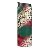 Getextuurd Patchwork Dierenprint Patroon Thermosbeker (Geroteerd rechts)