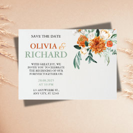 Getextuurde Boho Pampagras Trouw Save the Date 