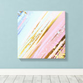 Getextuurde Roze Achtergrond Canvas Afdruk (Insitu (Houten vloer))