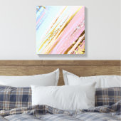 Getextuurde Roze Achtergrond Canvas Afdruk (Insitu (Slaapkamer))