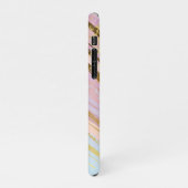 Getextuurde Roze Achtergrond iPhone Hoesje (Linkerkant)