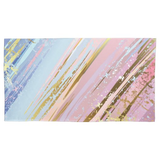 Getextuurde Roze Achtergrond Kussensloop (Voorkant-Links)