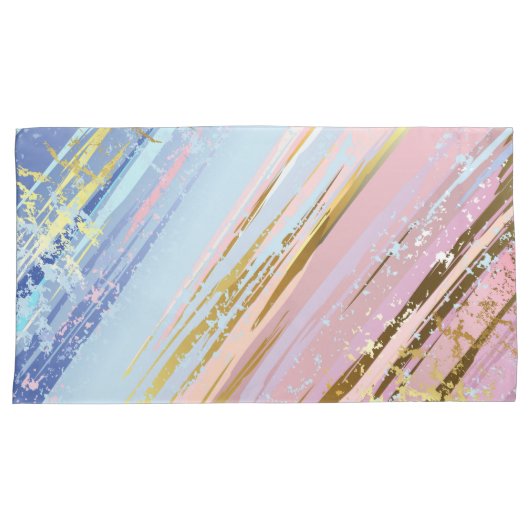 Getextuurde Roze Achtergrond Kussensloop (Voorkant-Rechts)