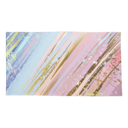 Getextuurde Roze Achtergrond Kussensloop (Achterkant-Links)