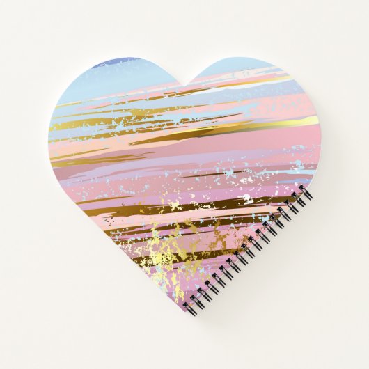 Getextuurde Roze Achtergrond Notitieboek (Achterkant)