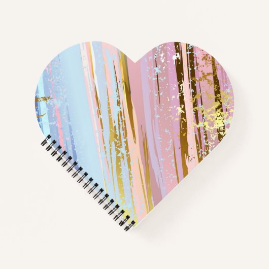 Getextuurde Roze Achtergrond Notitieboek (Voorkant)