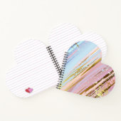 Getextuurde Roze Achtergrond Notitieboek (Binnen)