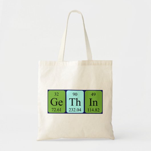 Gethin Periodic Table Name canvas tas (Voorkant)