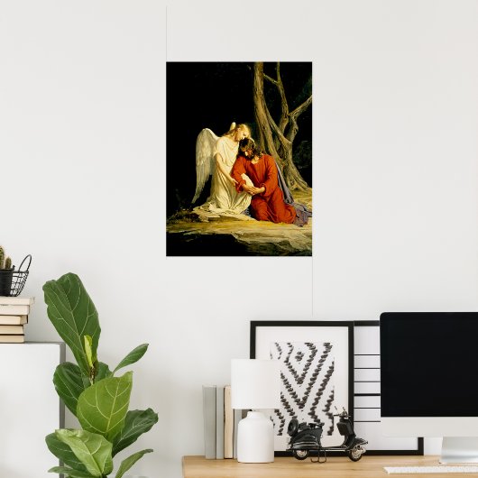 Gethsemane, beroemd schilderij, poster (Thuiskantoor)