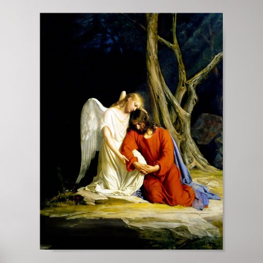 Gethsemane by Carl Bloch Poster (Voorkant)