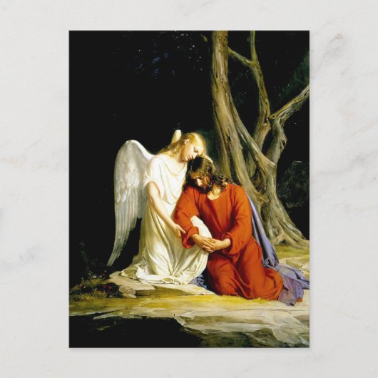 Gethsemane Carl Bloch Briefkaart (Voorkant)