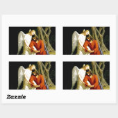 Gethsemane Carl Bloch Rechthoekige Sticker (Vel)