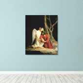 Gethsemane digitaal gerestaureerd canvas afdruk (Insitu (Houten vloer))