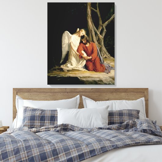 Gethsemane digitaal gerestaureerd canvas afdruk (Insitu (Slaapkamer))