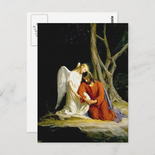 Gethsemane door Carl Heinrich Bloch 1805 Briefkaart (Voorkant / Achterkant)