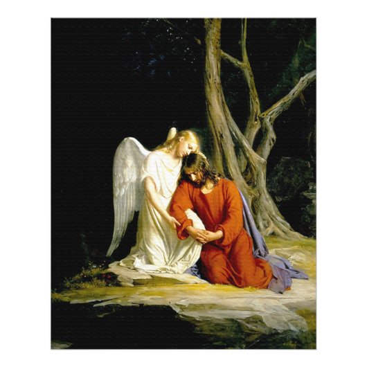 Gethsemane door Carl Heinrich Bloch 1805 Foto Afdruk (Voorkant)