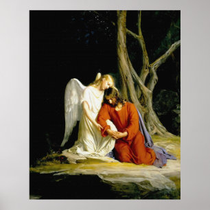 Gethsemane door Carl Heinrich Bloch 1805 Poster