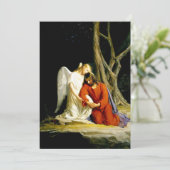 Gethsemane. Kunst Paasreligieus Kaart (Staand voorkant)