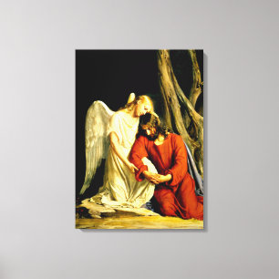 Gethsemane - kunstwerk van Carl Bloch Canvas Afdruk