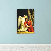 Gethsemane - kunstwerk van Carl Bloch Canvas Afdruk (Insitu (Houten vloer))
