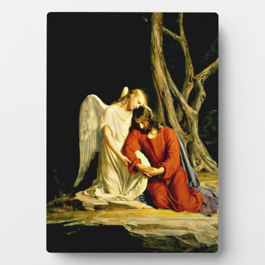 Gethsemane, mooi religieus schilderij, 1805 fotoplaat (voorkant)