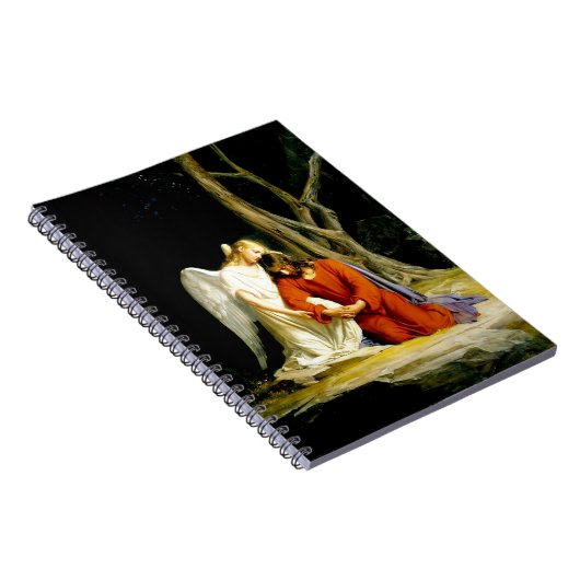 Gethsemane van Carl Bloch. Christelijk cadeau Notitieboek (Rechterzijde)