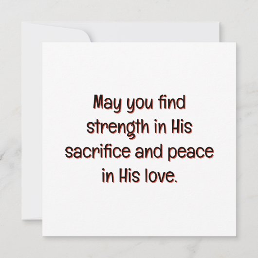 Gethsemane's gebed kaart (Achterkant)