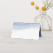 Getij Kustblauwe Waterverf Plaatskaartje (Achterkant)