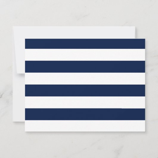 Getij van de liefde | Seahorse Thema Bruiloft RSVP (Achterkant)