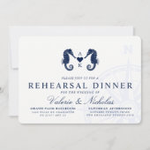 Getij van de liefde | Seahorse Thema repetitie din Kaart (Voorkant)