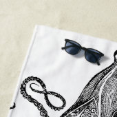 Getijden Tentakels | Octopus Theme Beach House Strandlaken (In situ)