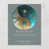 Getijden van Evenwicht | Yin Yang Design Flyer (Achterkant)