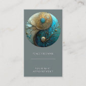 Getijden van Evenwicht | Yin Yang Design Visitekaartje (Voorkant)