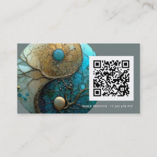 Getijden van Evenwicht Yin Yang Design Visitekaartje