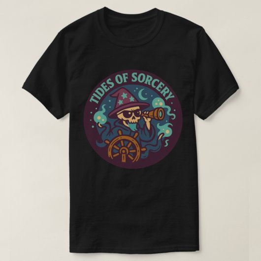 Getijden Van Toverij Magische Schedel T-shirt (Design voorkant)