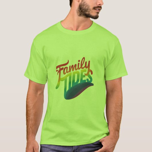 Getijden voor families t-shirt (Voorkant)