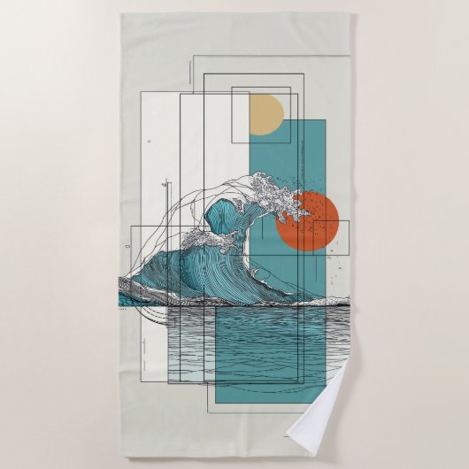 Getijdenbalans Strandlaken (Voorkant)