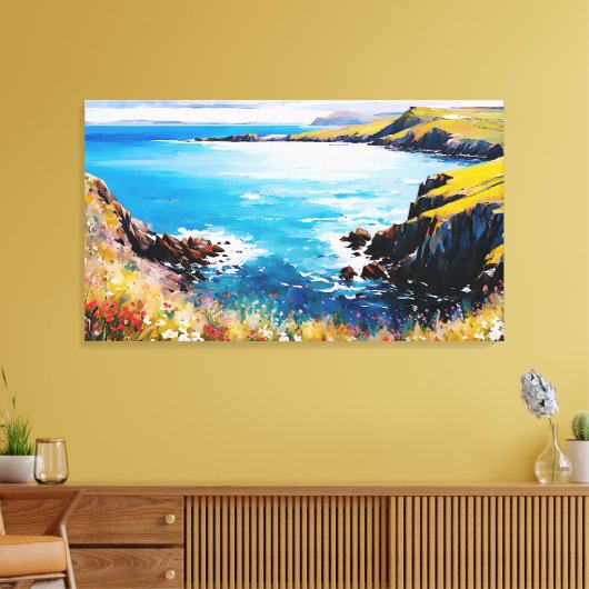 Getijdendromen en weidewind canvas afdruk (Insitu (Woonkamer))