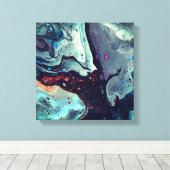 Getijdenecho's 1 canvas afdruk (Insitu (Houten vloer))