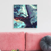 Getijdenecho's 1 canvas afdruk (Insitu (Woonkamer))